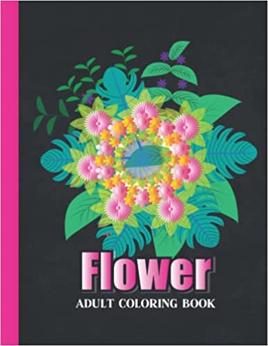 blackburn publishing Flower Adult Coloring Book