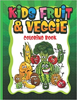 blackburn publishing Kid's Fruit's & Veggies Coloring Book