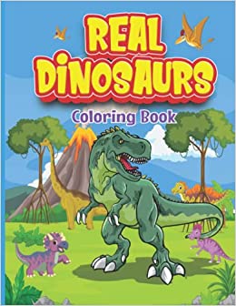 blackburn publishing Real Dinosaurs Coloring Book